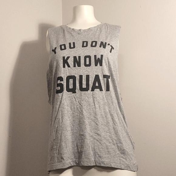 Reebok 'You don't know squat' Tank in XS - Picture 1 of 6